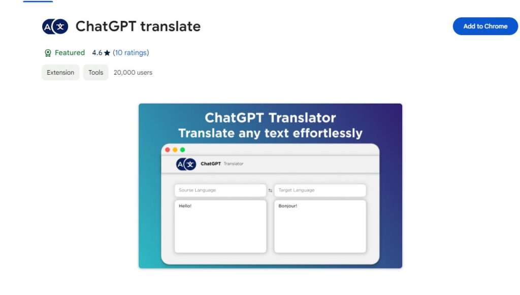 ChatGPT Translate