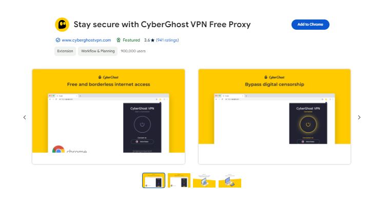 CyberGhost, VPN Free Proxy