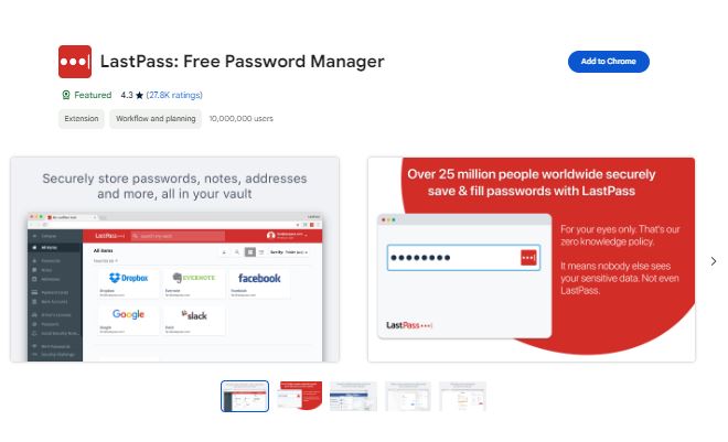 LastPass Chrome Extension, LastPass Extension