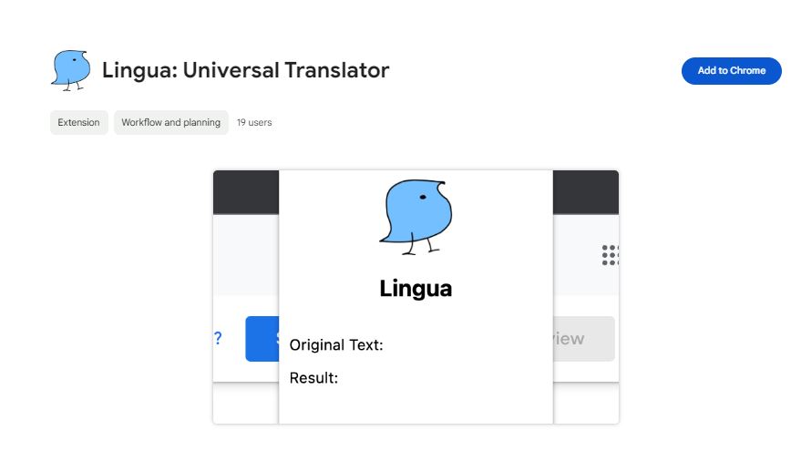 Lingua, Lingua Universal Translator