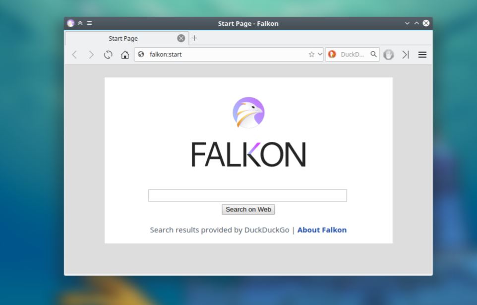 Falkon KDE web browser